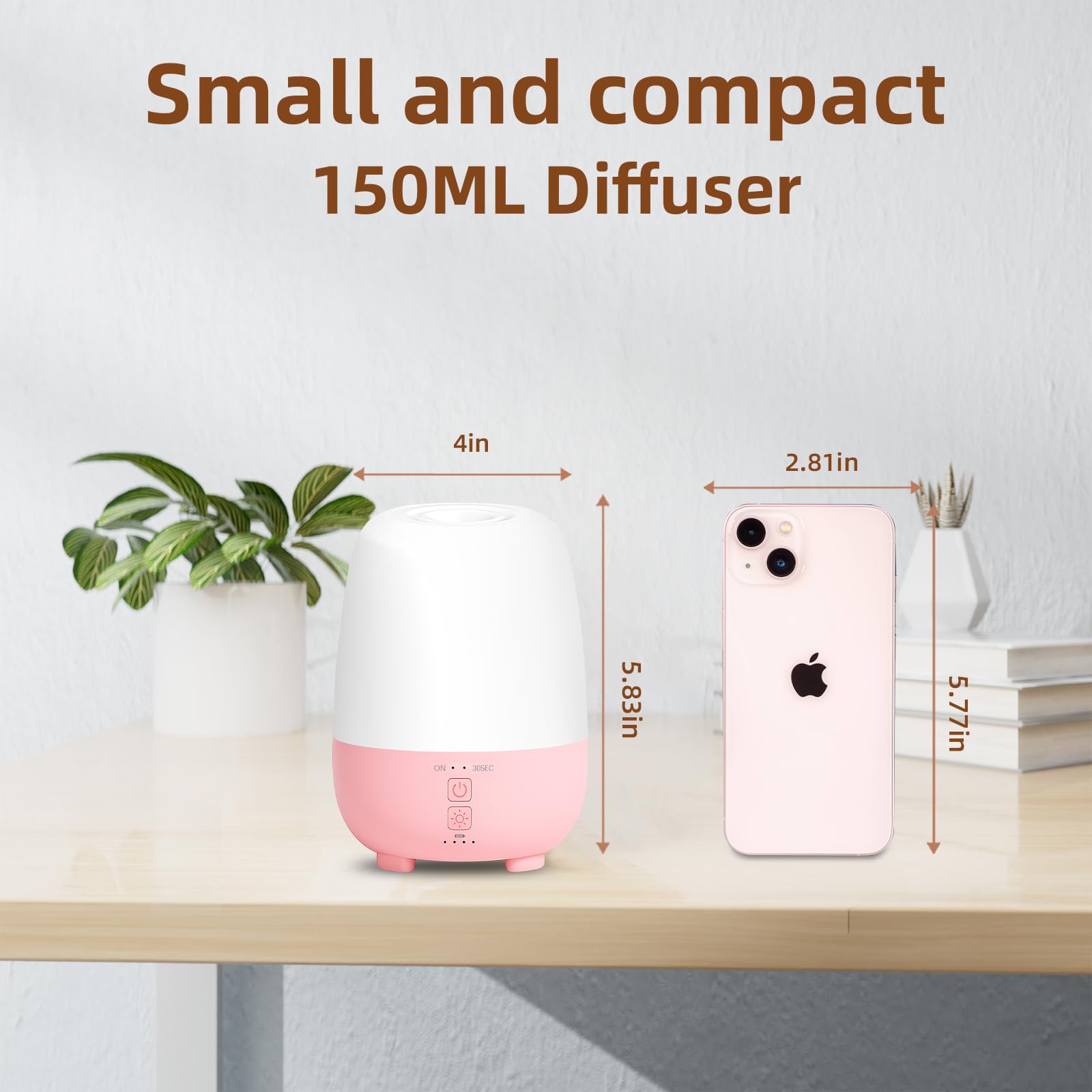 Portable diffuser being carried for aromatherapy on the go