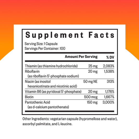 Close-up of Seeking Health B-Minus product label