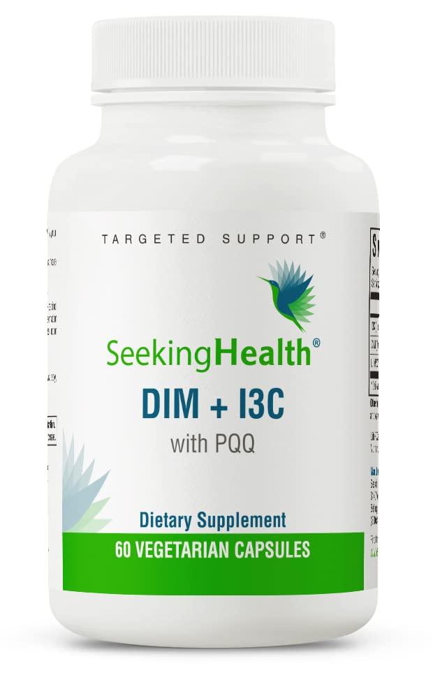 Product hero image showing Seeking Health DIM & I3C bottle