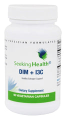 Seeking Health DIM I3C bottle pour for daily estrogen balance support.