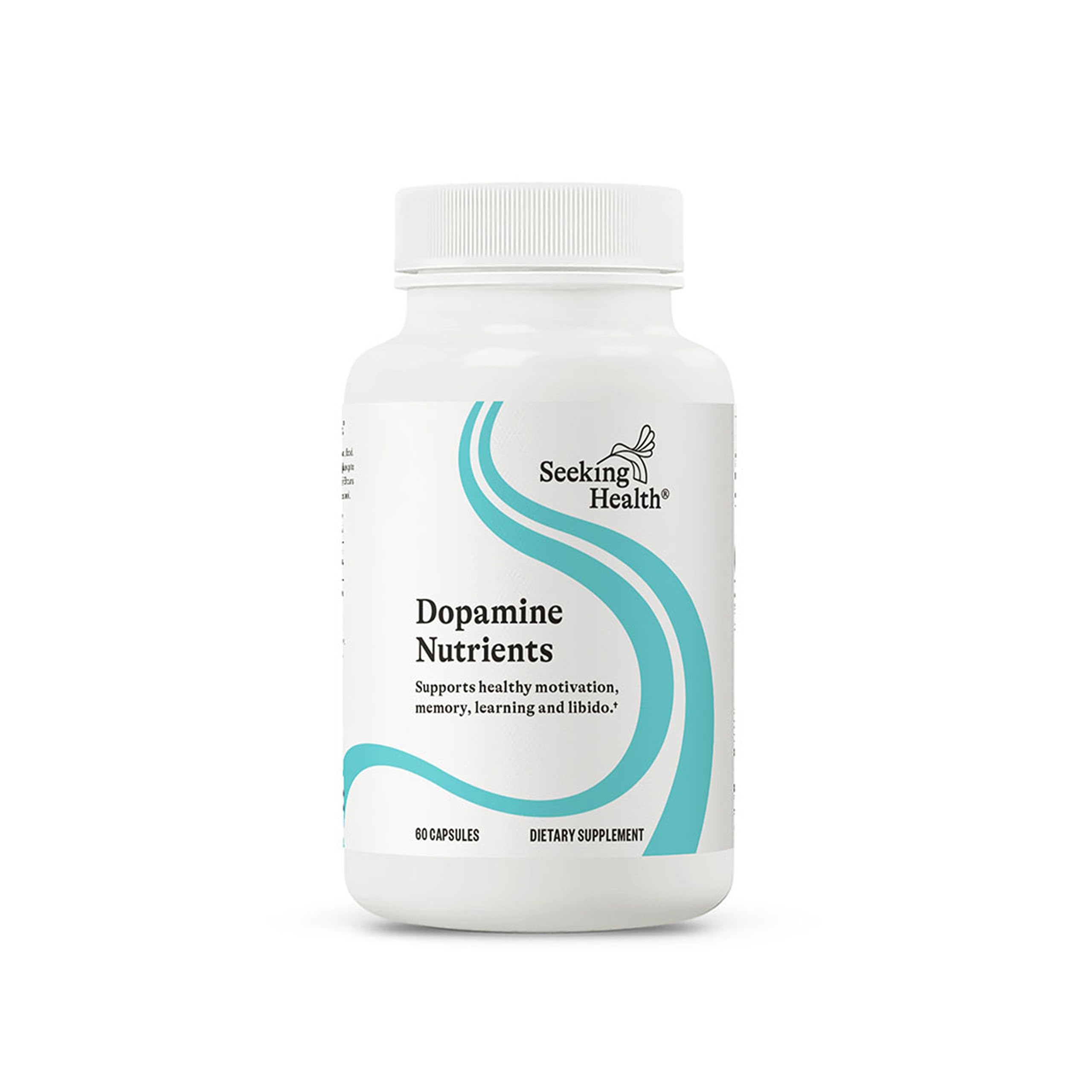 Front view of Seeking Health Dopamine Nutrients bottle - 60 capsules