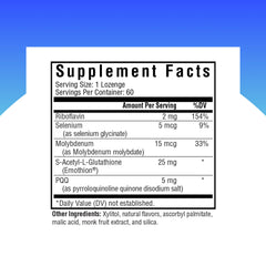 Packaging box for Seeking Health Glutathione Plus Lozenge