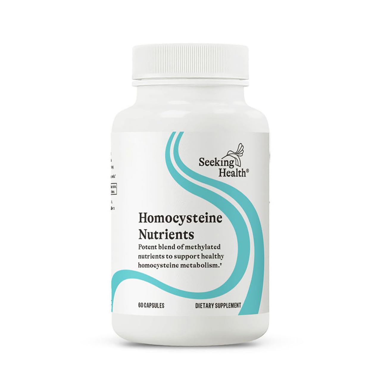 Front view of Seeking Health Homocysteine Nutrients bottle