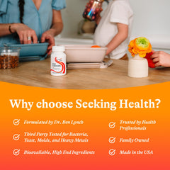 Active lifestyle image with iron supplement