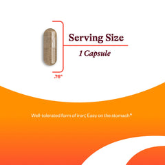 Digestive enzymes included for iron absorption