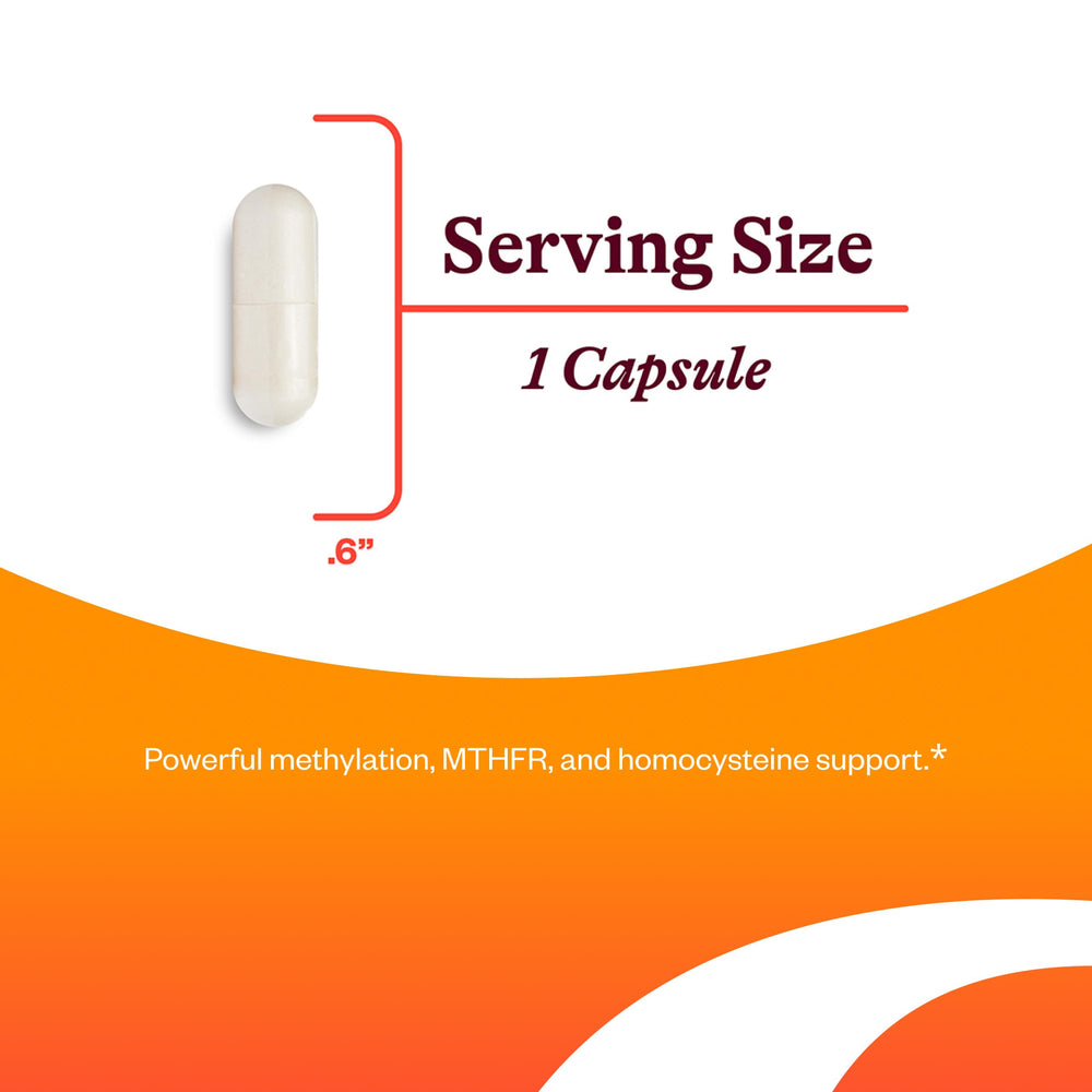 Product label for Seeking Health L-Methylfolate 1mg 60 capsules