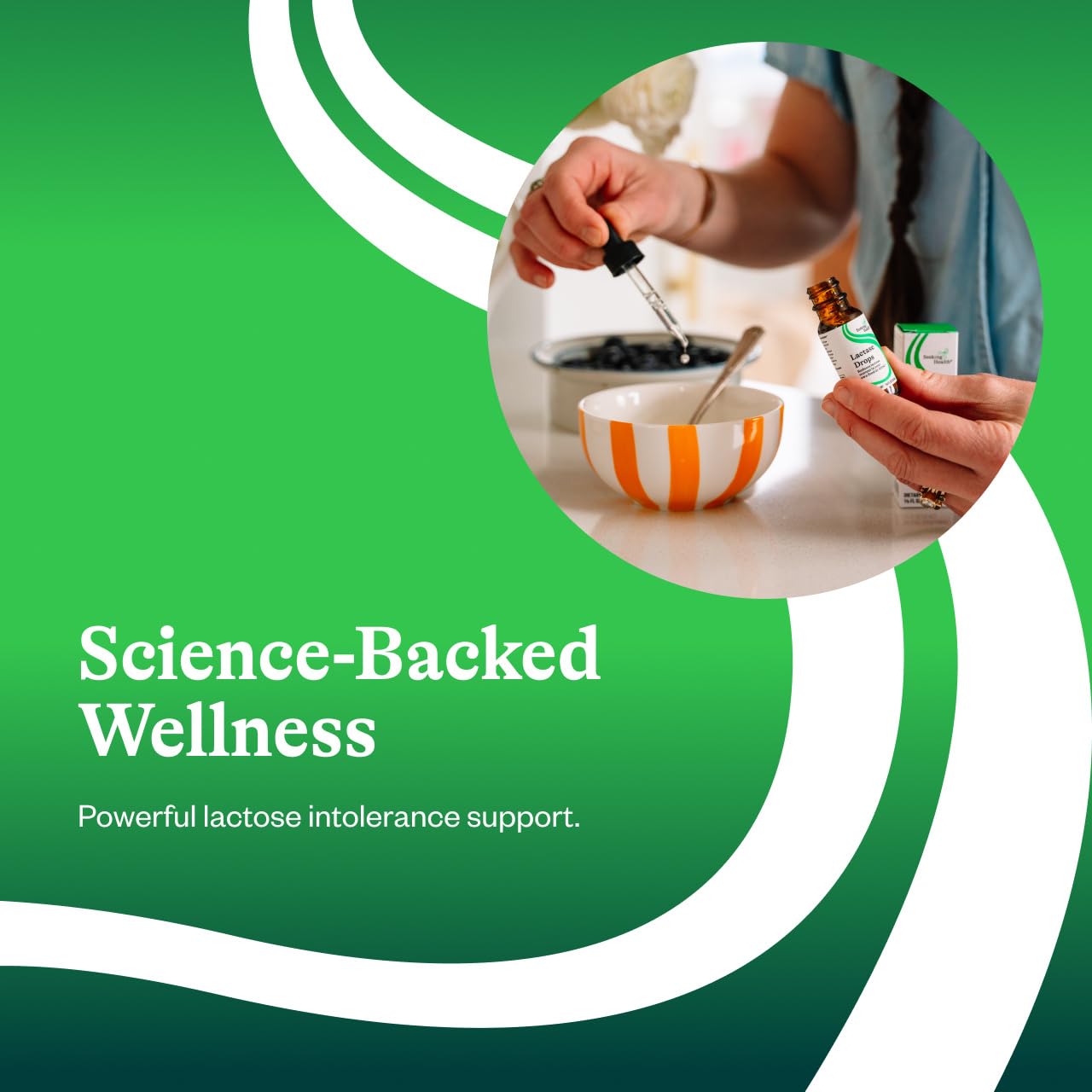 Seeking Health Lactase DropsPour for dairy meals supporting digestion.