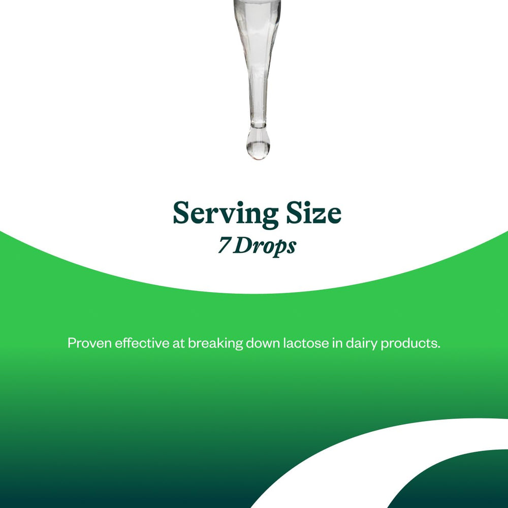 Seeking Health Lactase Drops being added to dairy to aid digestion.