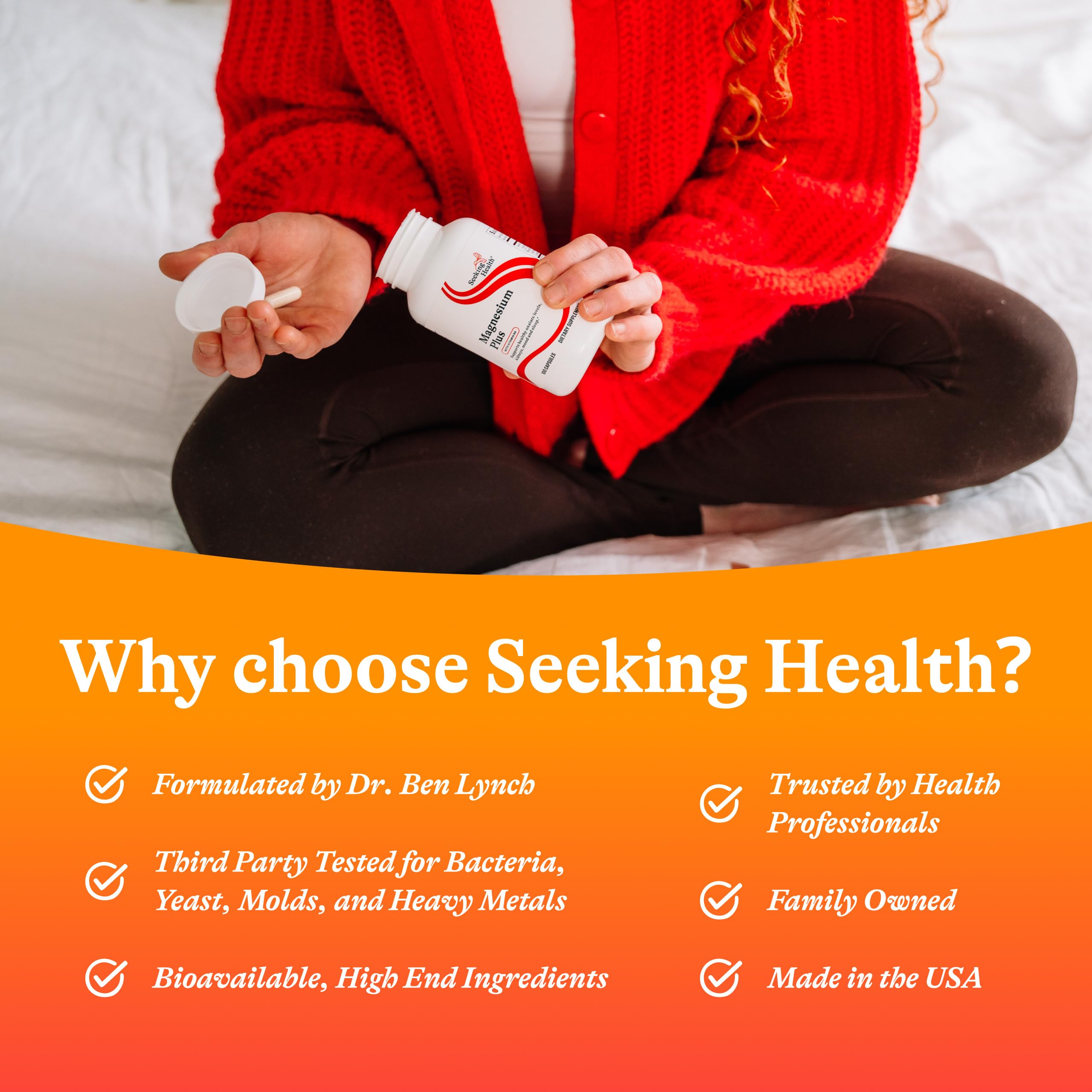 100-capacity bottle of Seeking Health Magnesium Plus