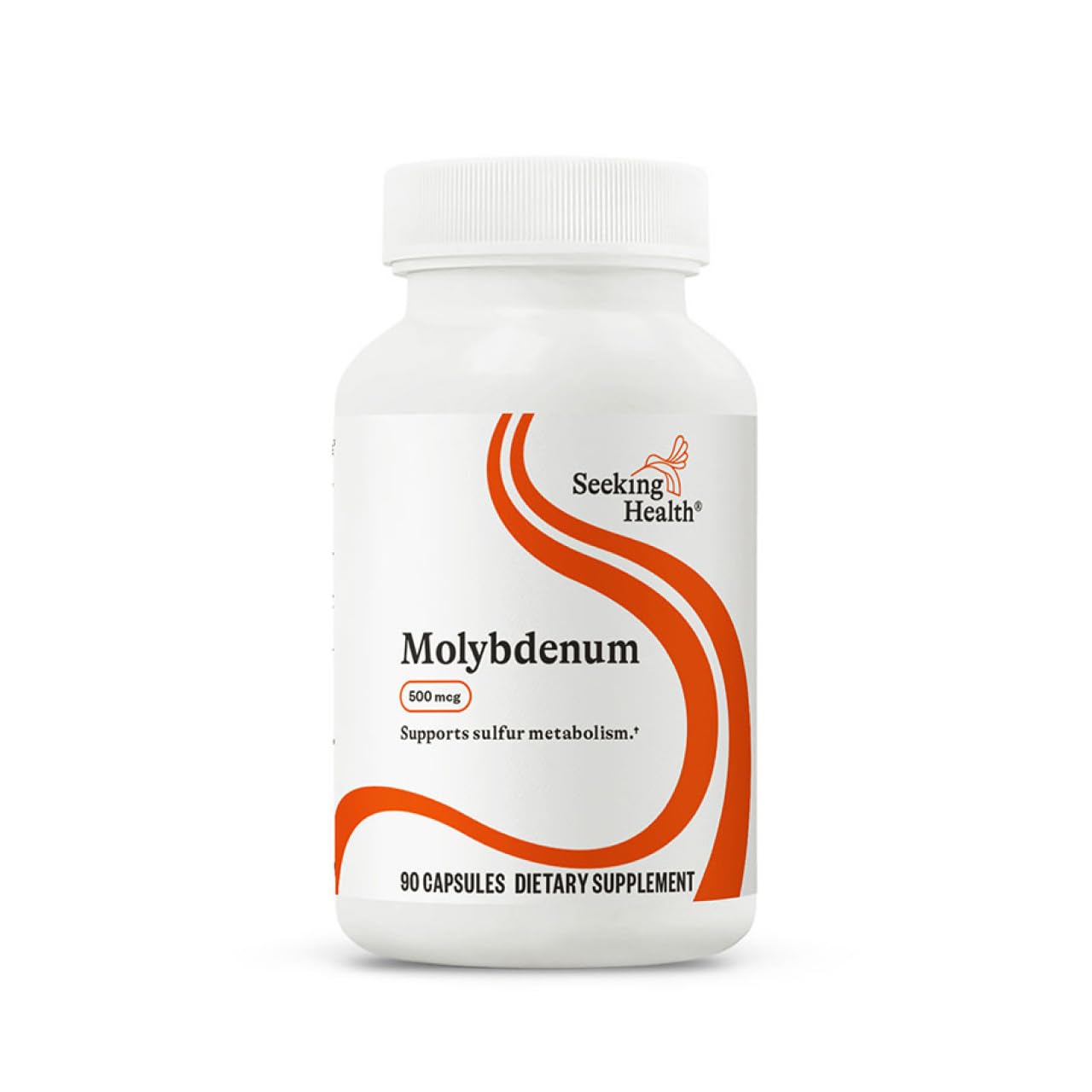 Bottle of Seeking Health Molybdenum Glycinate Chelate 500 mcg - 90 vegetarian capsules
