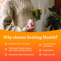 Packaging and production quality emphasis from Seeking Health
