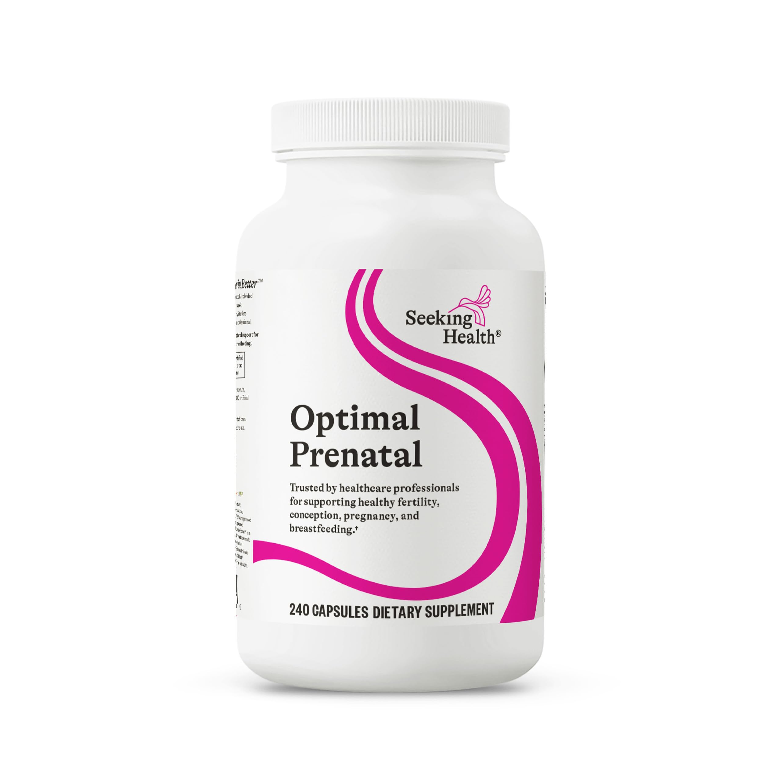 Bottle of Seeking Health Optimal Prenatal 240 capsules