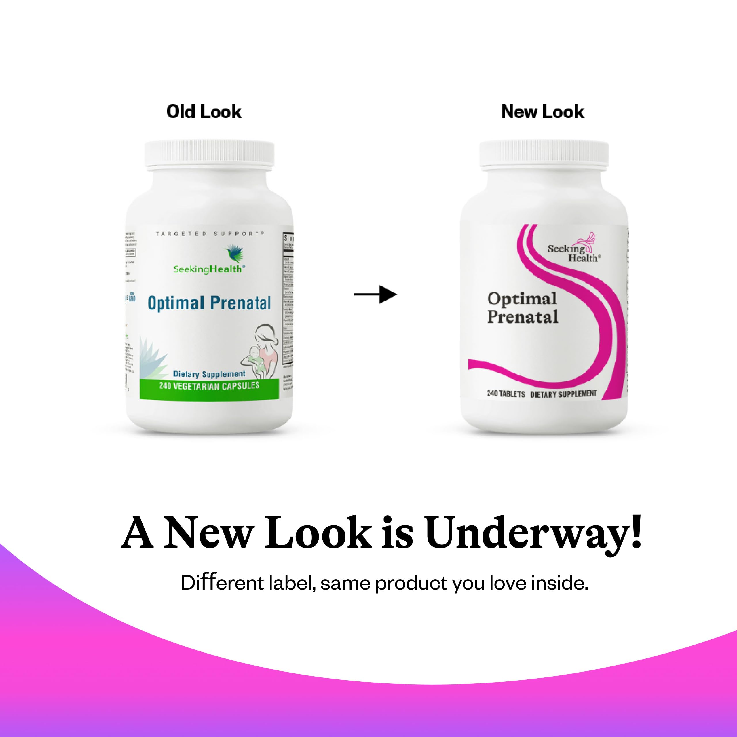 Seeking Health Optimal Prenatal featuring B12, L-methylfolate, and choline