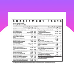 Seeking Health Optimal Prenatal capsules close-up showing vegetarian formula