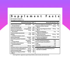 Close-up of product label highlighting methyl-free formula