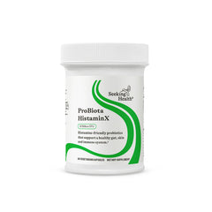 Front of Seeking Health ProBiota HistaminX bottle with label