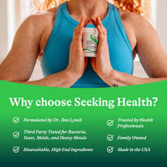 Gut health lifestyle image with healthy foods