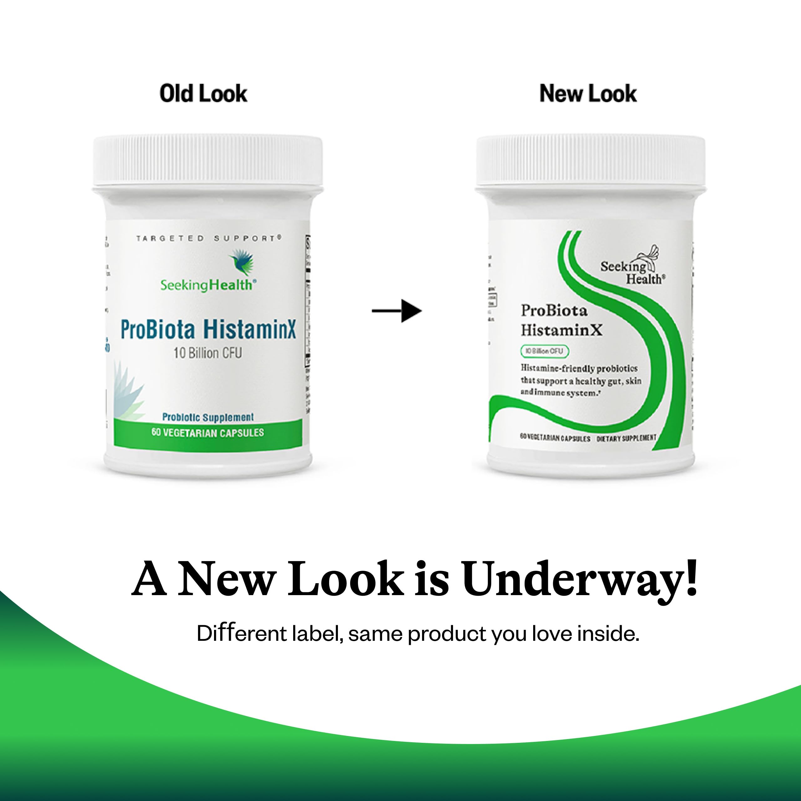  Seeking Health ProBiota HistaminX packaging on box communicates quality and safety in production.