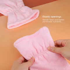 Close-up of plush terry lining in Segbeauty paraffin mitts, soft and comfortable.