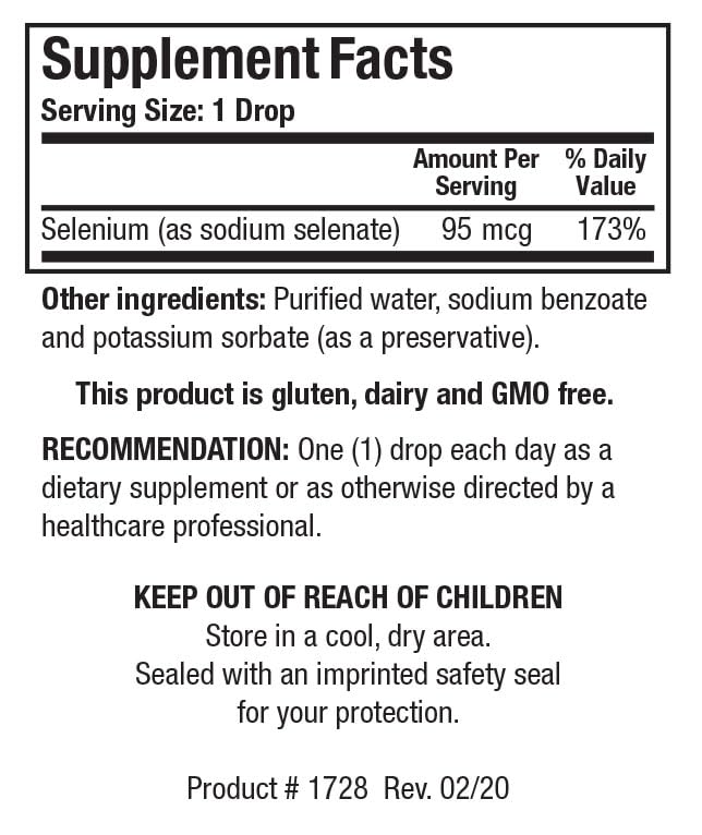 Graphic indicating thyroid support from selenium
