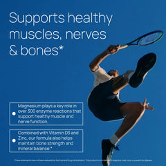 Graphic illustrating calm, sleep, and bone health benefits