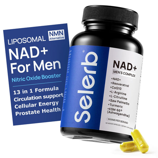 Selerb NAD+ for Men bottle with 60 capsules