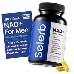 Selerb NAD+ for Men bottle with 60 capsules