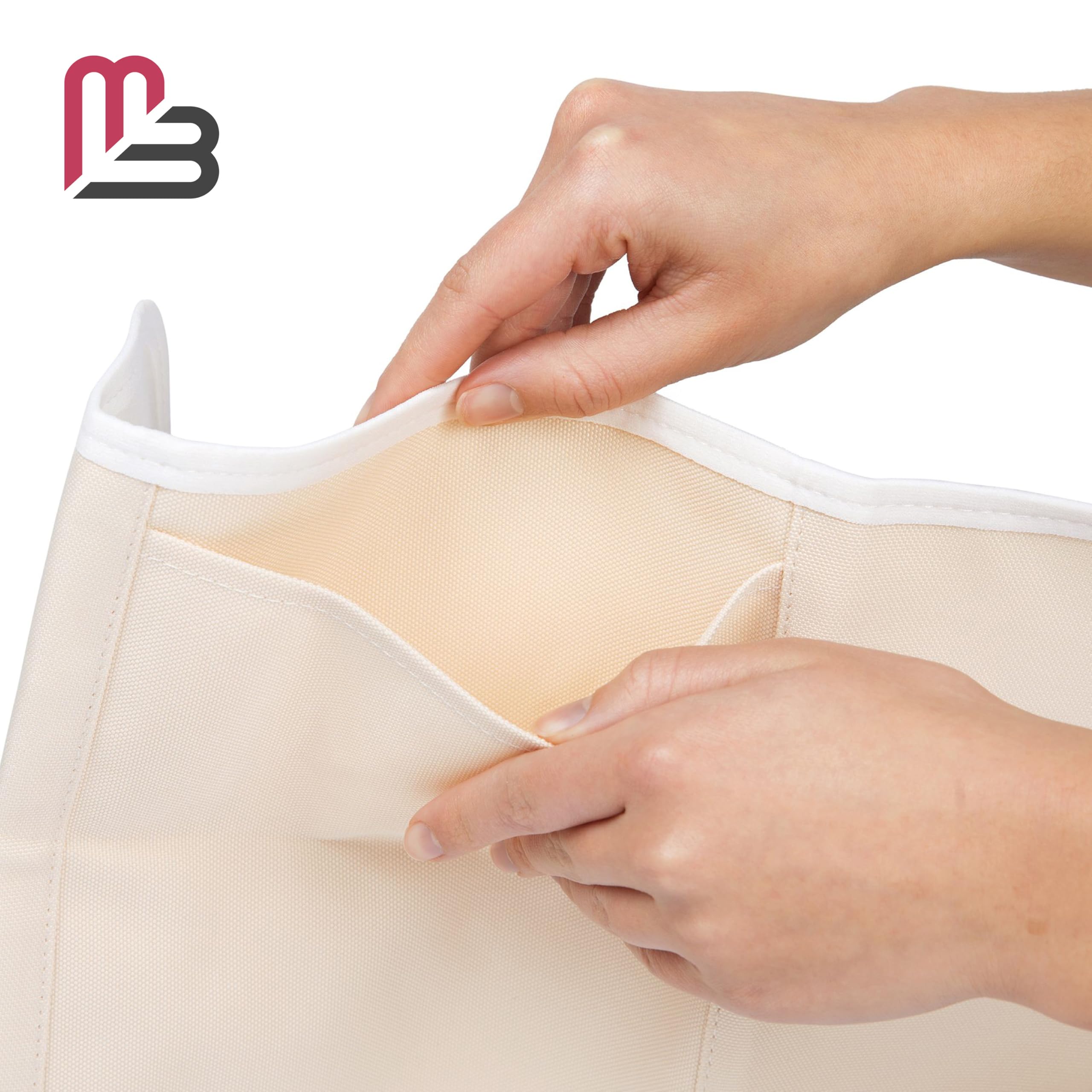 Self-care kit in use with castor oil wrap