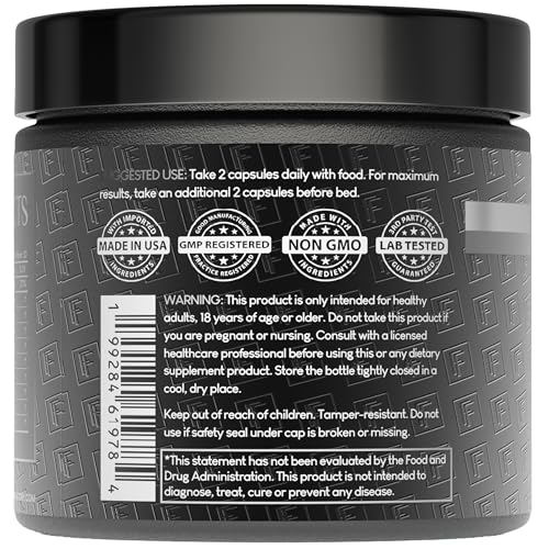 Back label with ingredients and supplement facts for Self Obsessed Starter