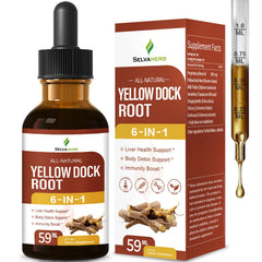 Selvaherb Yellow Dock Root Organic Drops bottle – 2oz