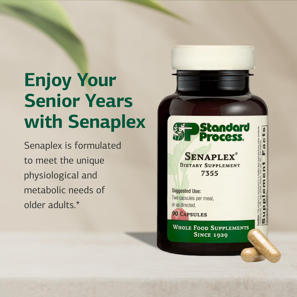 Senaplex packaging listing vitamin B12, B6 and niacin
