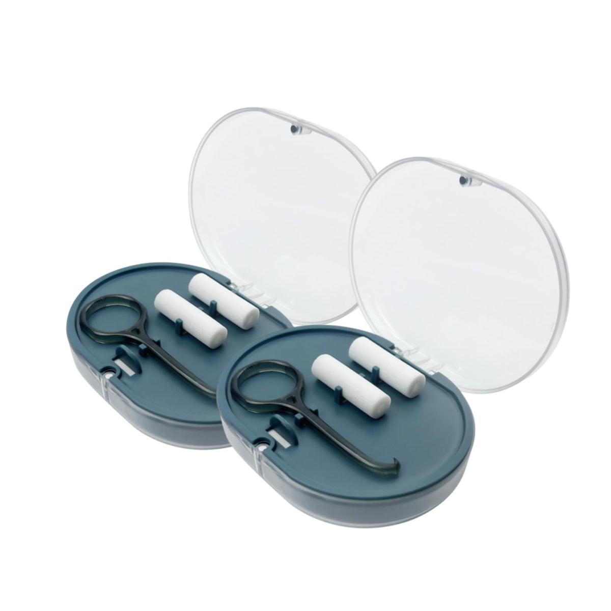 Blue SENLIN DENTAL 2PCS double-layer retainer case
