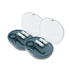 Blue SENLIN DENTAL 2PCS double-layer retainer case