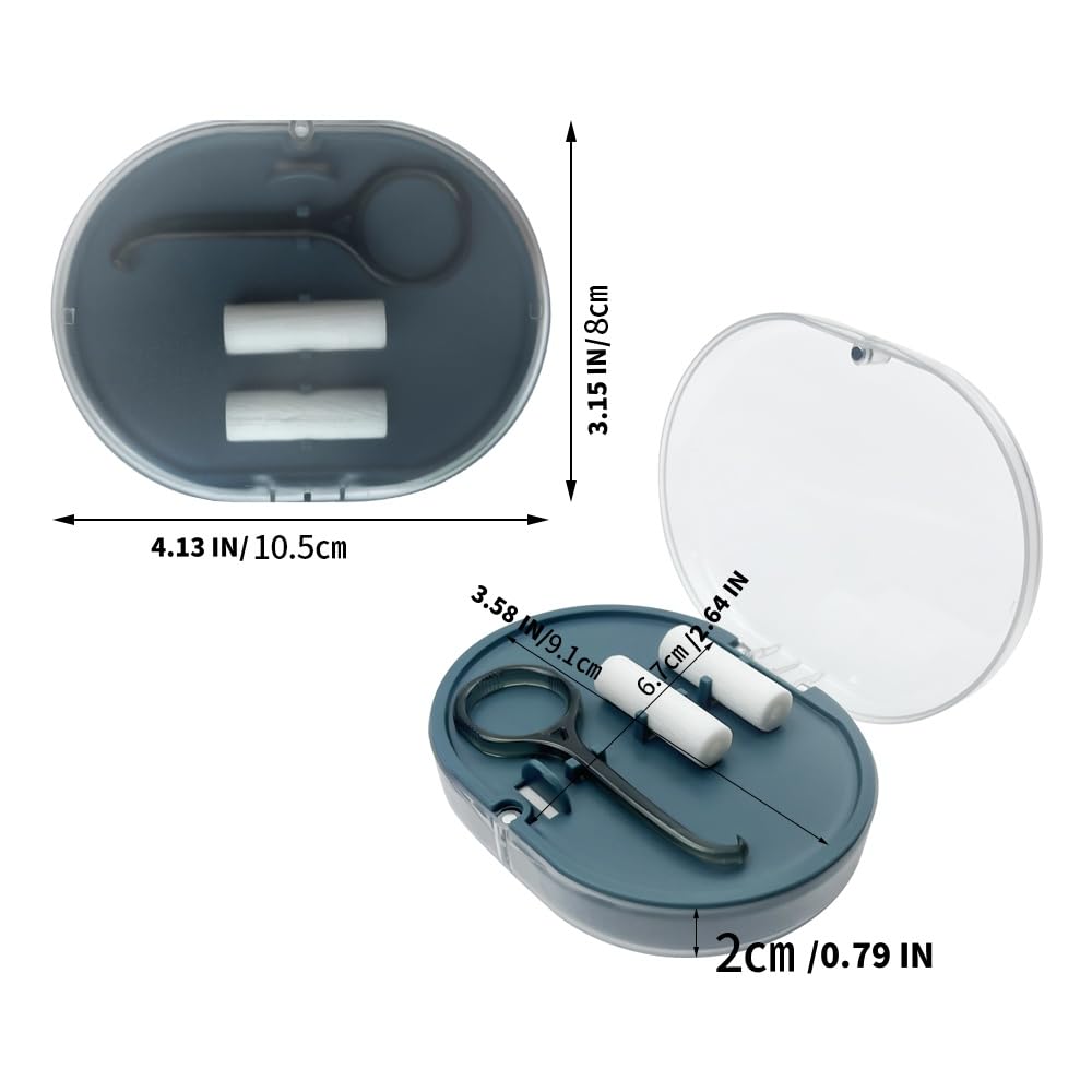 Dual-layer design retainer case with built-in mirror