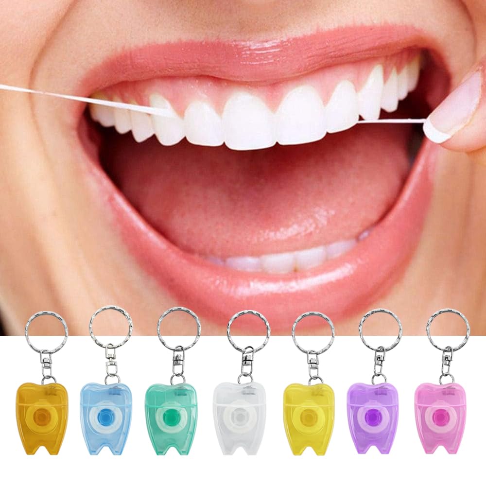 Compact 4x3x1 cm floss mini case