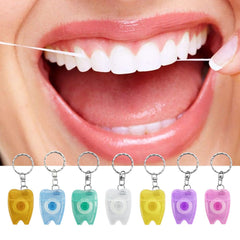 Compact 4x3x1 cm floss mini case