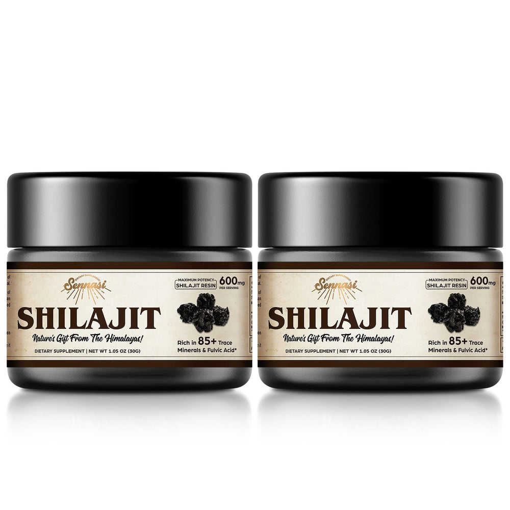 Sennasi Shilajit resin bottle 30g ready for daily energy support.