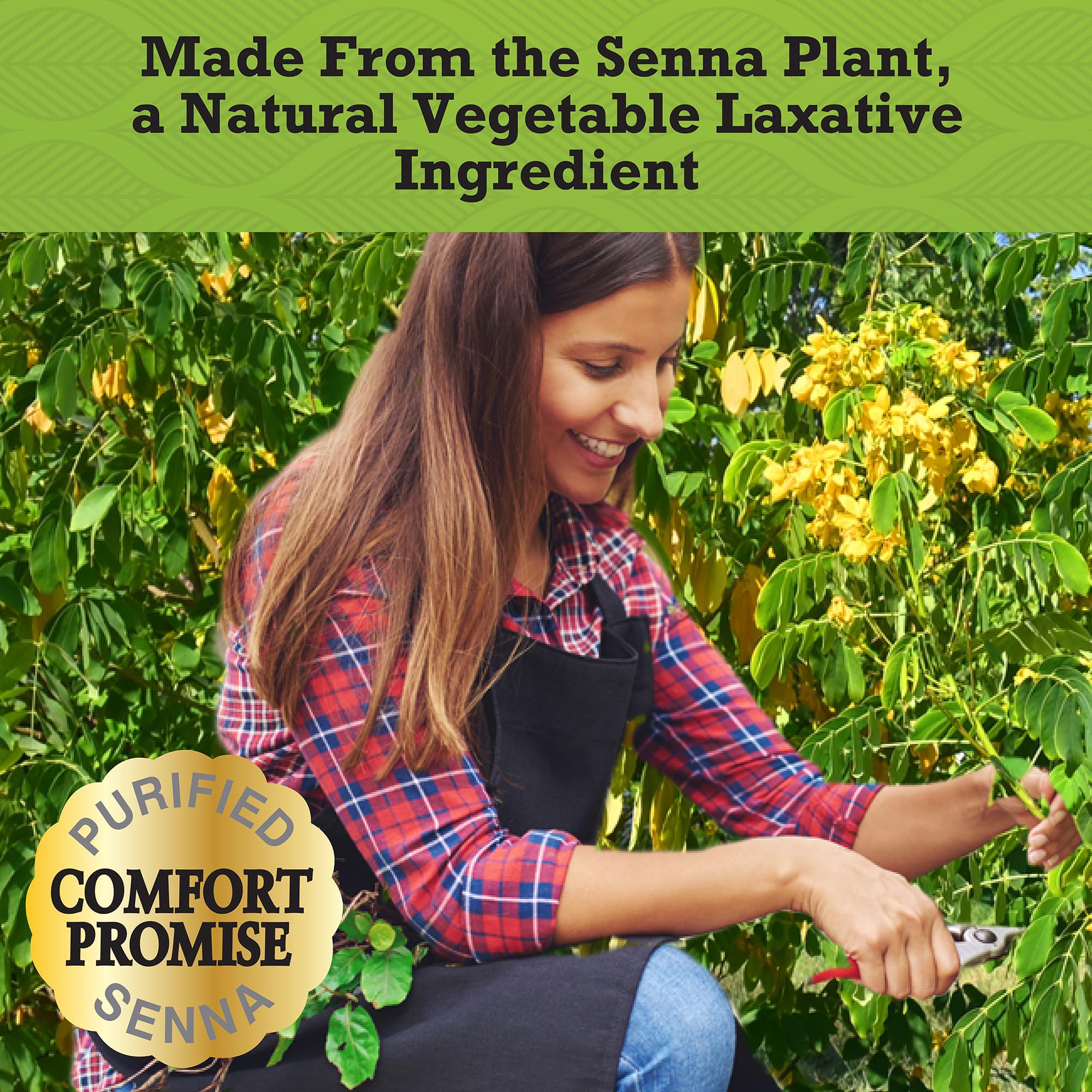 Senokot Regular Strength in bathroom setting suggesting nighttime usage