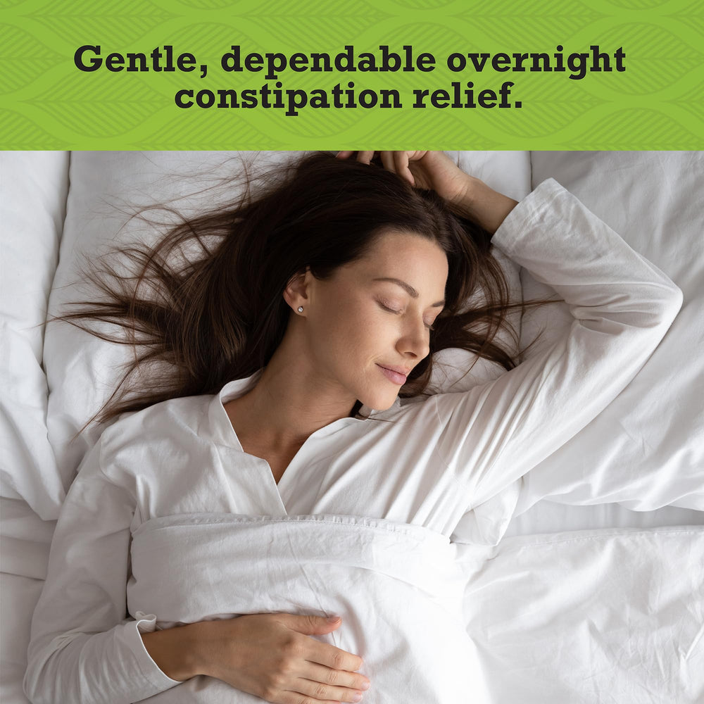 Senokot Regular Strength in-use at bedtime scene for overnight use