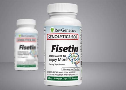 Close-up of SENOLYTICS 500 Fisetin 500 mg capsule