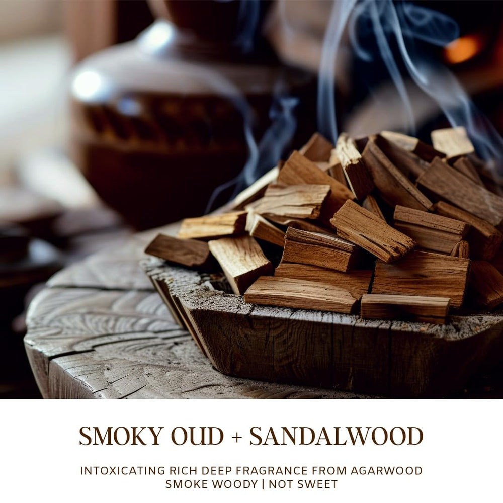 Sense Island Santal Oud candle packaging in eco-friendly box