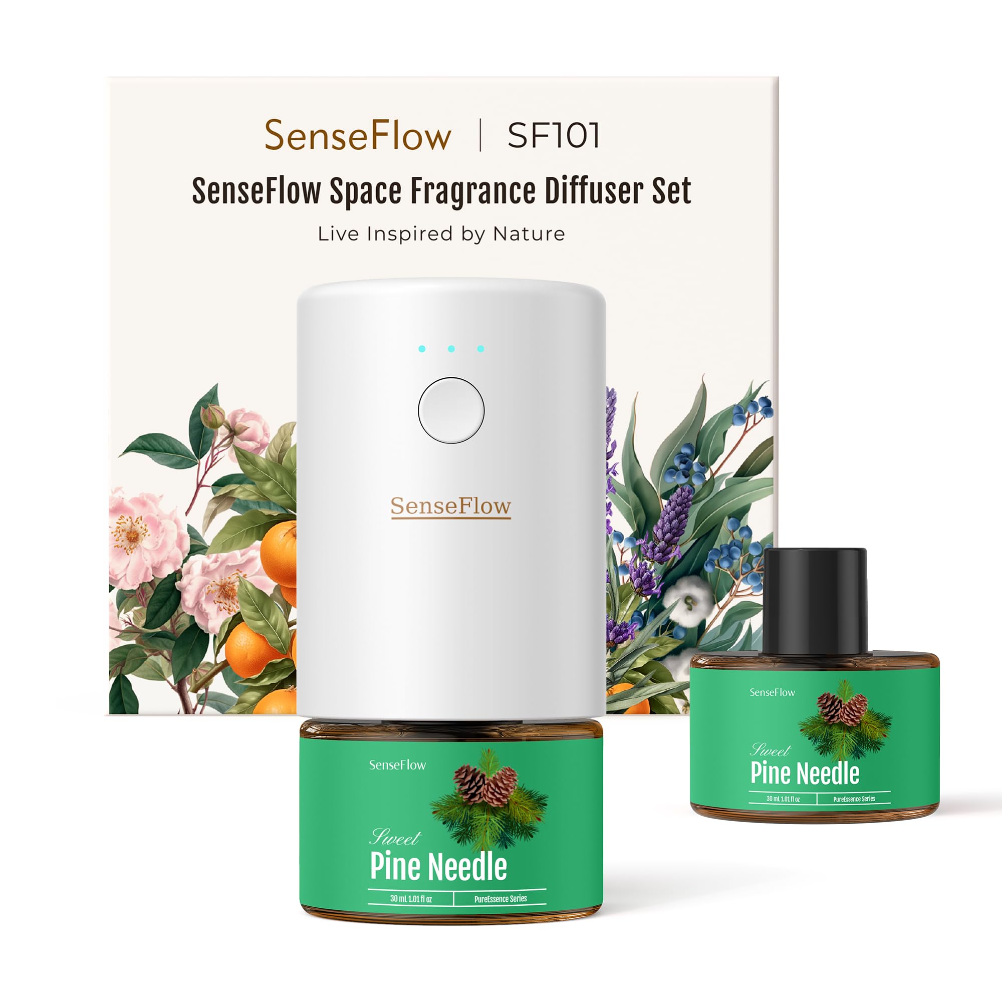 SenseFlow SF101 Pro Pine Needle diffuser on a surface