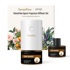Front view of SenseFlow SF101 waterless ultrasonic diffuser