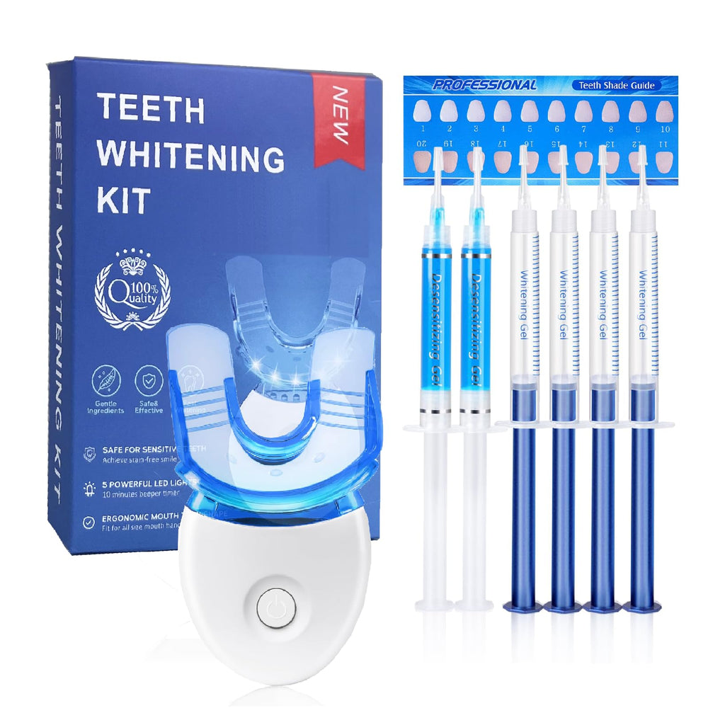 Sensitive Teeth Whitening Kit with LED light therapy device