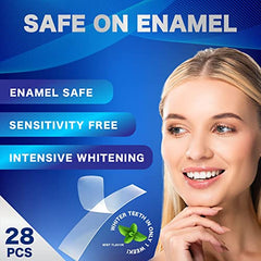 Non-slip whitening strips fit during activity (talking and light movement)