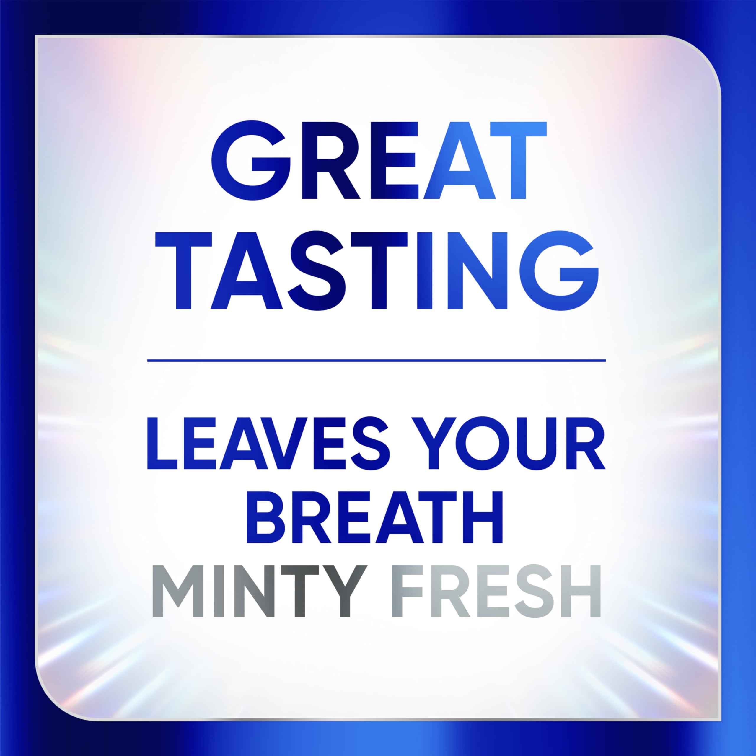 Minty fresh breath after using Sensodyne Clinical White