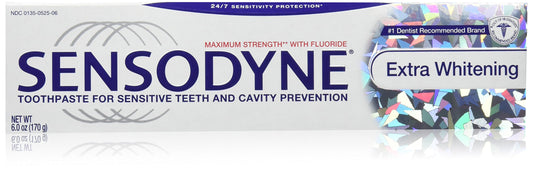 Sensodyne Extra Whitening Toothpaste 6 oz tube - front view