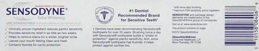 Sensodyne packaging showing 6 oz toothpaste