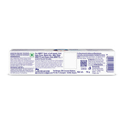 Close-up of Sensodyne Fresh Mint toothpaste label