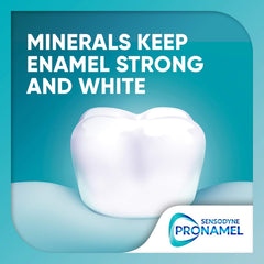 Enamel strengthening toothpaste with mineral boost and gentle whitening